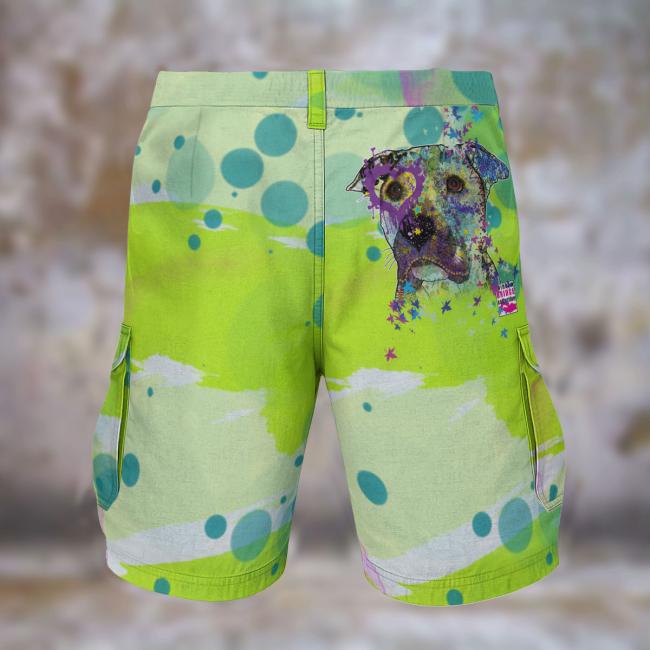 Preview: Cargohose mit Dio - Hose, lang oder kurz, bunt, 100% Polyester, Grösse S-5XL, fester Stoff, Normale Passform, SOKA, Listenhund, AmStaff, Staff, Staffordshire, PitBull, Pit